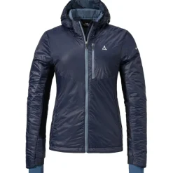 Damen Black Raven Ins Hybrid Jacke