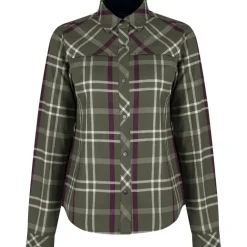 Damen Check Bluse
