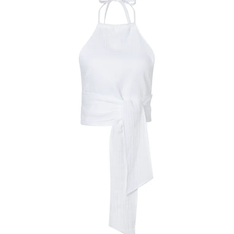 Damen Coastal Wrap Top