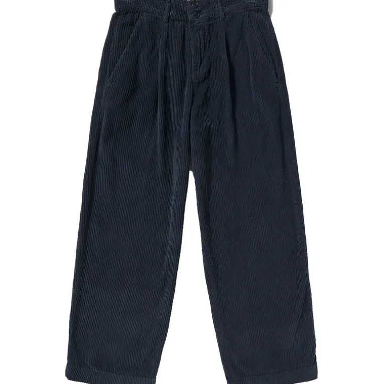 Damen Corduroy Pleated Hose