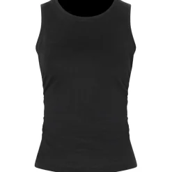 Damen Cropped Ruffled Top