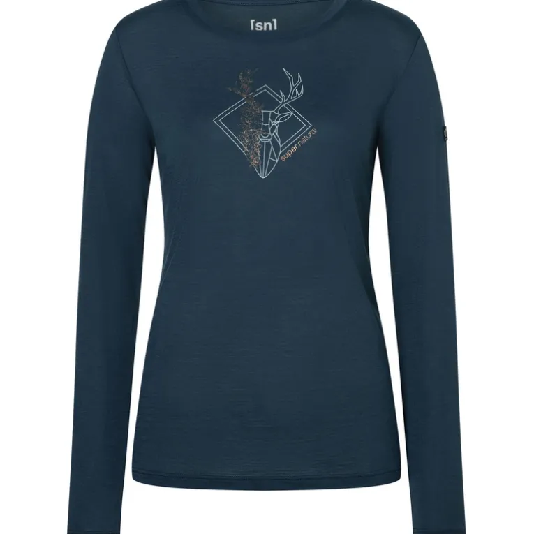 Damen Deer Art Longsleeve