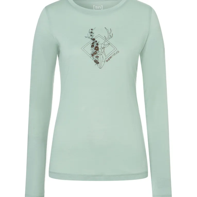 Damen Deer Art Longsleeve