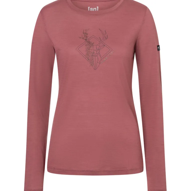Damen Deer Art Longsleeve