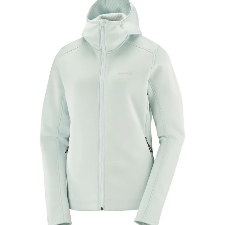 Damen Essential Midfleece Hooded Jacke