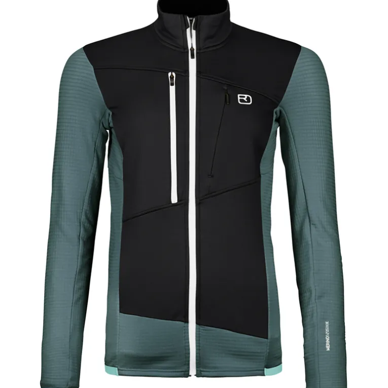Damen Fleece Grid Jacke