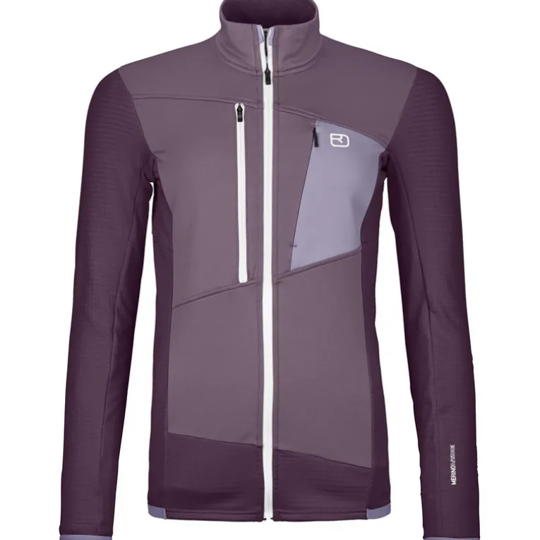 Damen Fleece Grid Jacke