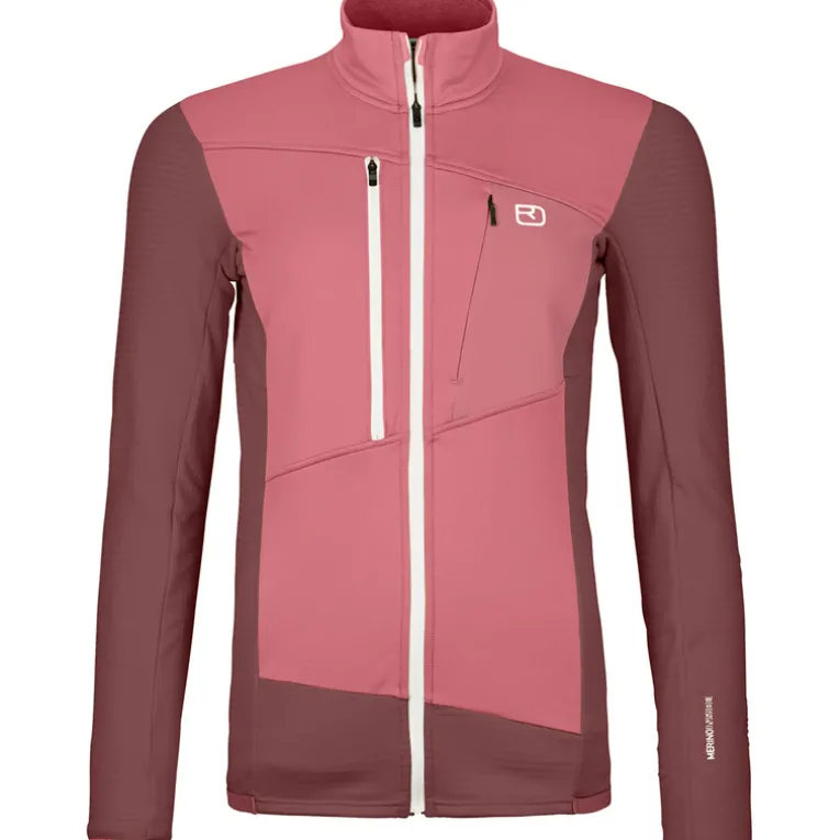 Damen Fleece Grid Jacke