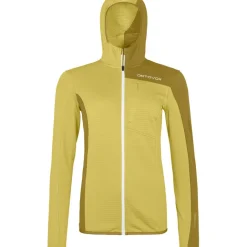 Damen Fleece Light Grid Hoodie Jacke