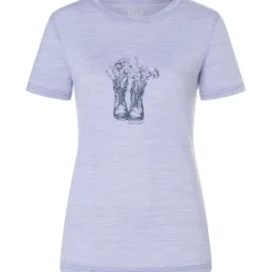 Damen Flower Boots T-Shirt