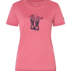 Damen Flower Boots T-Shirt