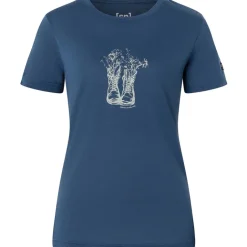 Damen Flower Boots T-Shirt