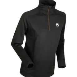 Damen Half Zip Grid Longsleeve