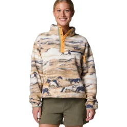 Damen Helvetia II Printed Cropped Pullover