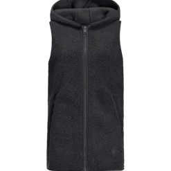 Damen High Curl Long Weste