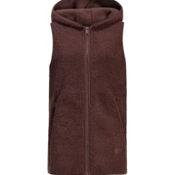 Damen High Curl Long Weste