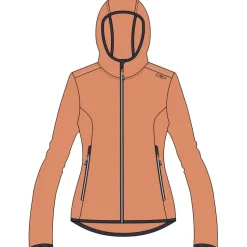 Damen Highloft Hoodie Jacke