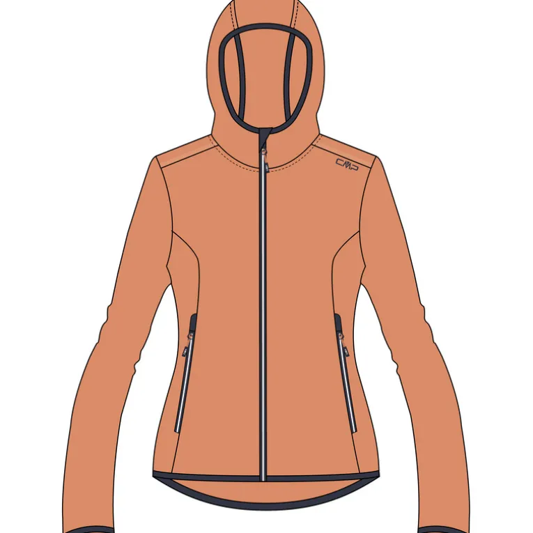 Damen Highloft Hoodie Jacke