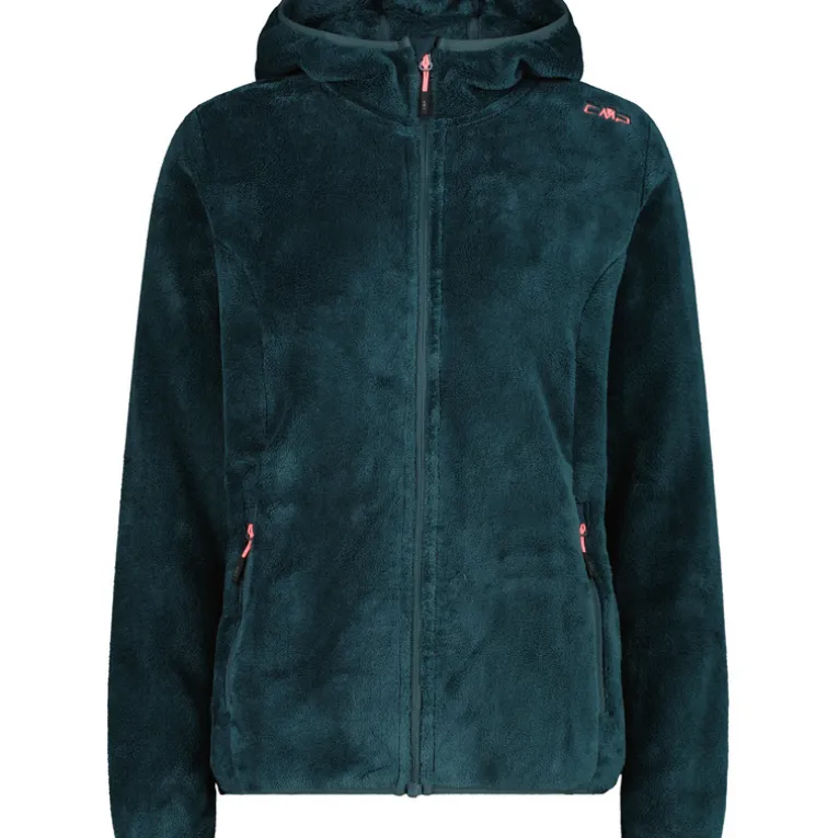 Damen Highloft Hoodie Jacke