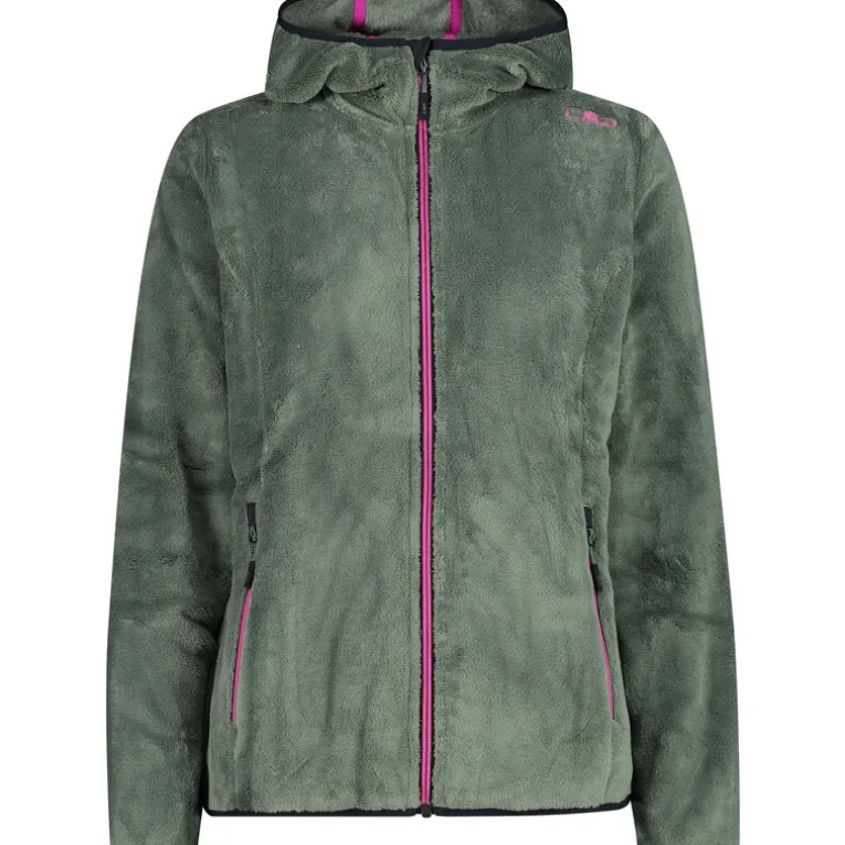 Damen Highloft Hoodie Jacke