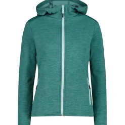 Damen Hoodie Fleece Jacke