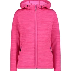 Damen Hoodie Fleece Jacke