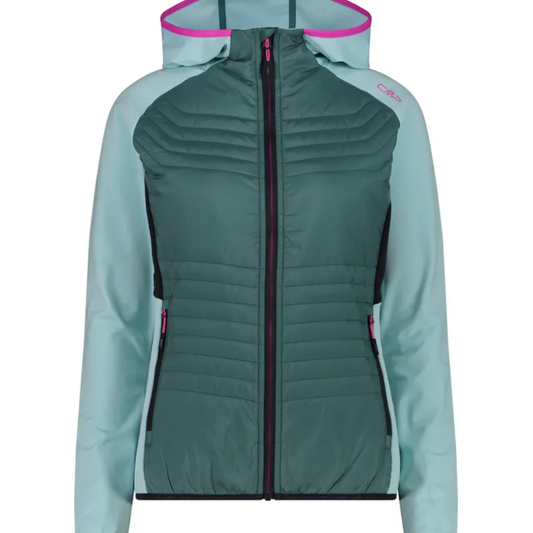 Damen Hybrid Hoodie Jacke