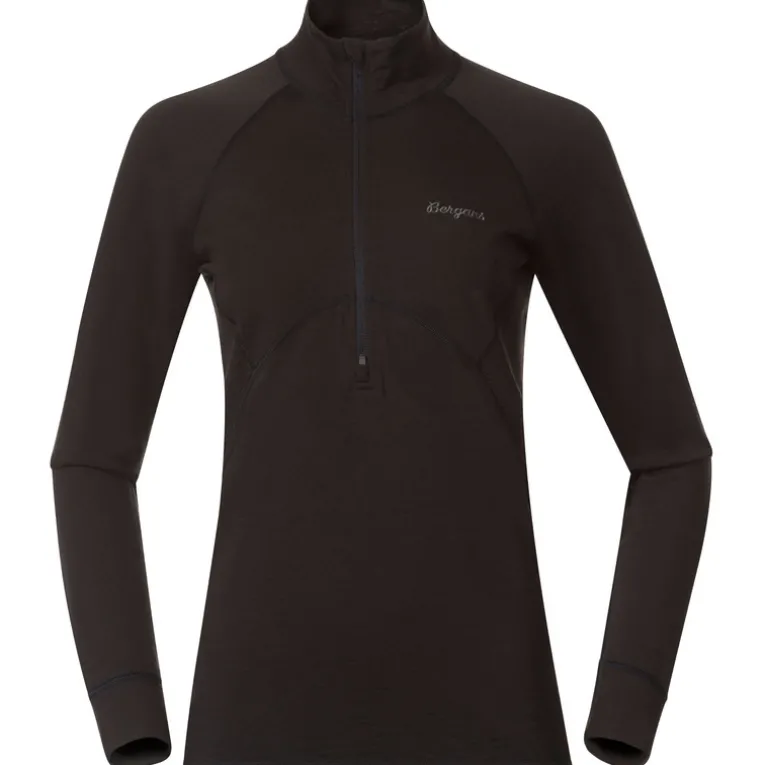 Damen Inner:Pure Merino Half Zip Longsleeve