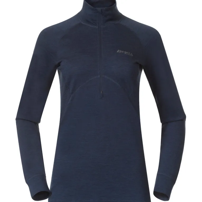 Damen Inner:Pure Merino Half Zip Longsleeve