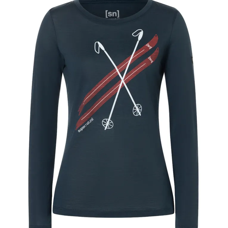 Damen Kryssede Ski Longsleeve