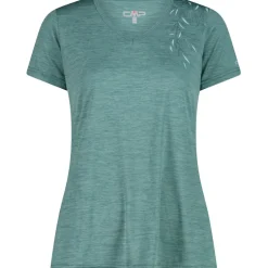 Damen Melange Print T-Shirt
