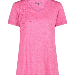 Damen Melange Print T-Shirt