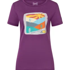 Damen Mountain Art T-Shirt