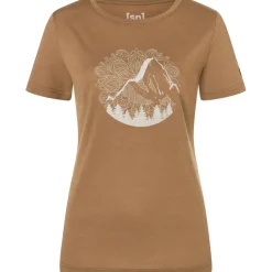 Damen Mountain Mandala Tree T-Shirt