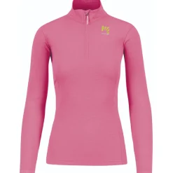 Damen Pizzocco Half Zip Longsleeve