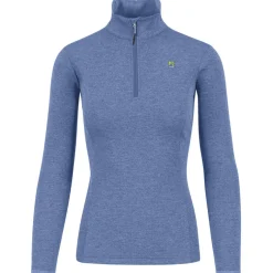 Damen Pizzocco Half Zip Longsleeve