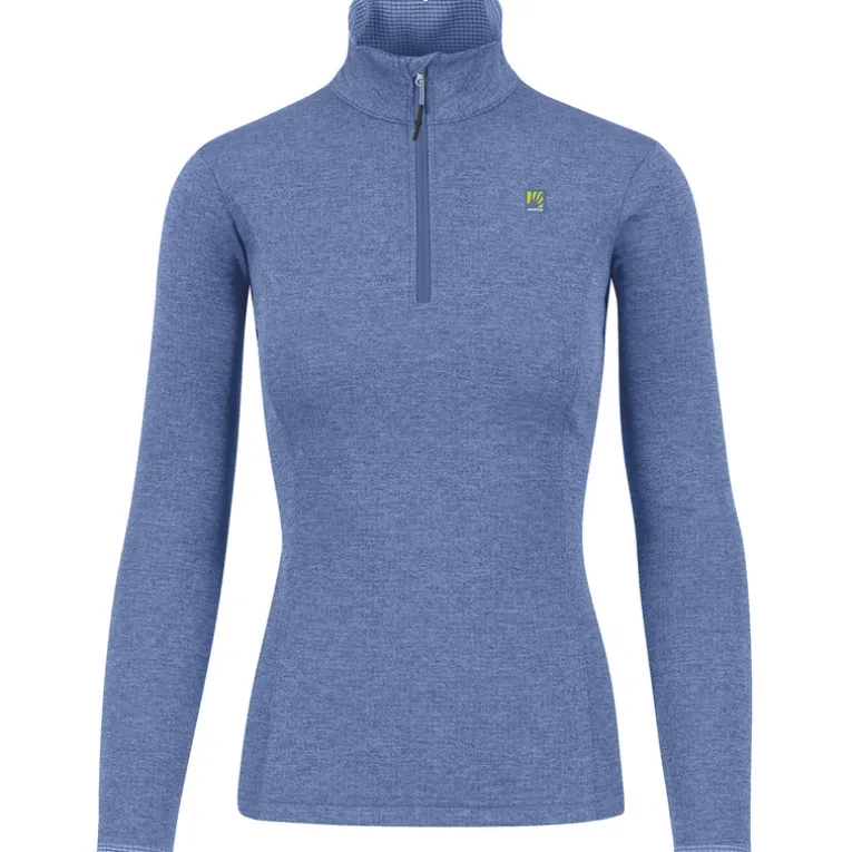 Damen Pizzocco Half Zip Longsleeve