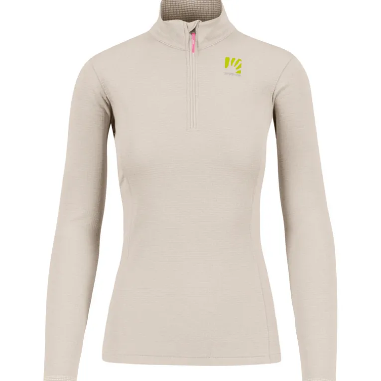 Damen Pizzocco Half Zip Longsleeve
