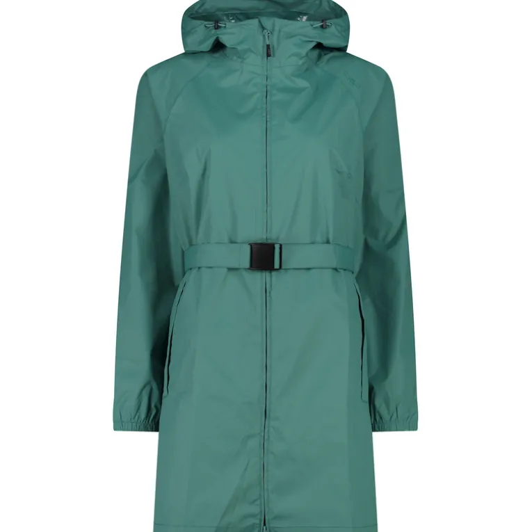 Damen Rain Hoodie Mantel