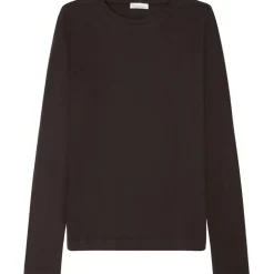 Damen Rib Scoop Neck Longsleeve
