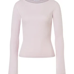 Damen Ribbed Boat Neckline Longsleeve