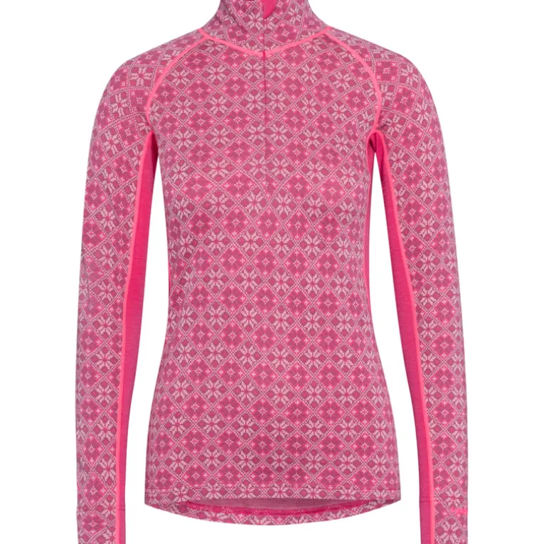 Damen Rose Light Half Zip Longsleeve