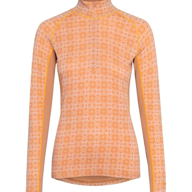 Damen Rose Light Half Zip Longsleeve