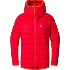 Damen Spitz Down Hoodie Jacke