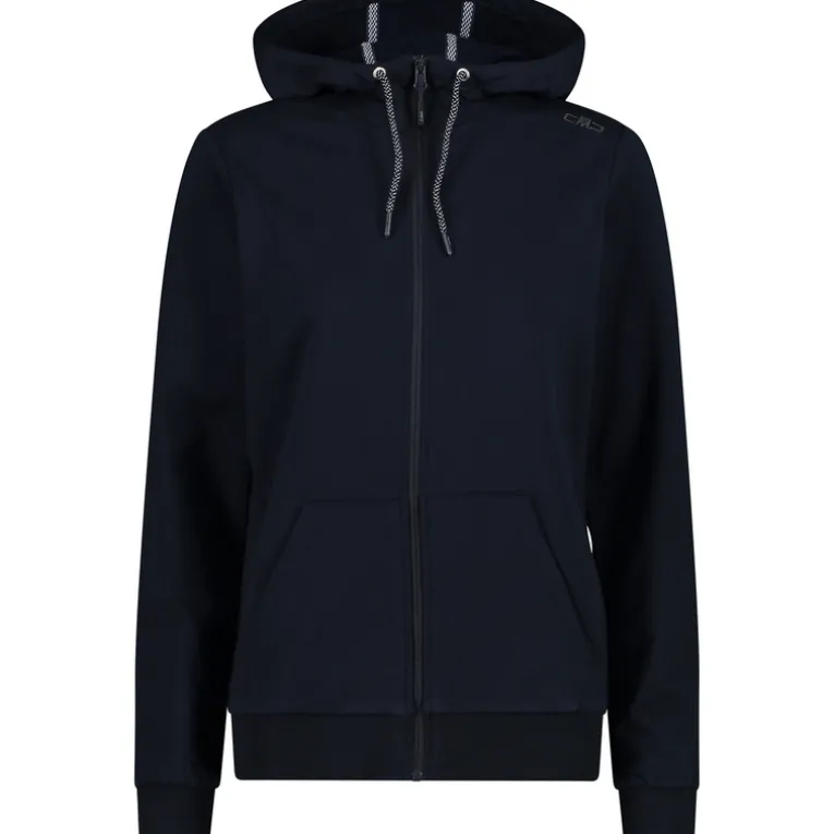 Damen Stretch Fleece Hoodie Jacke