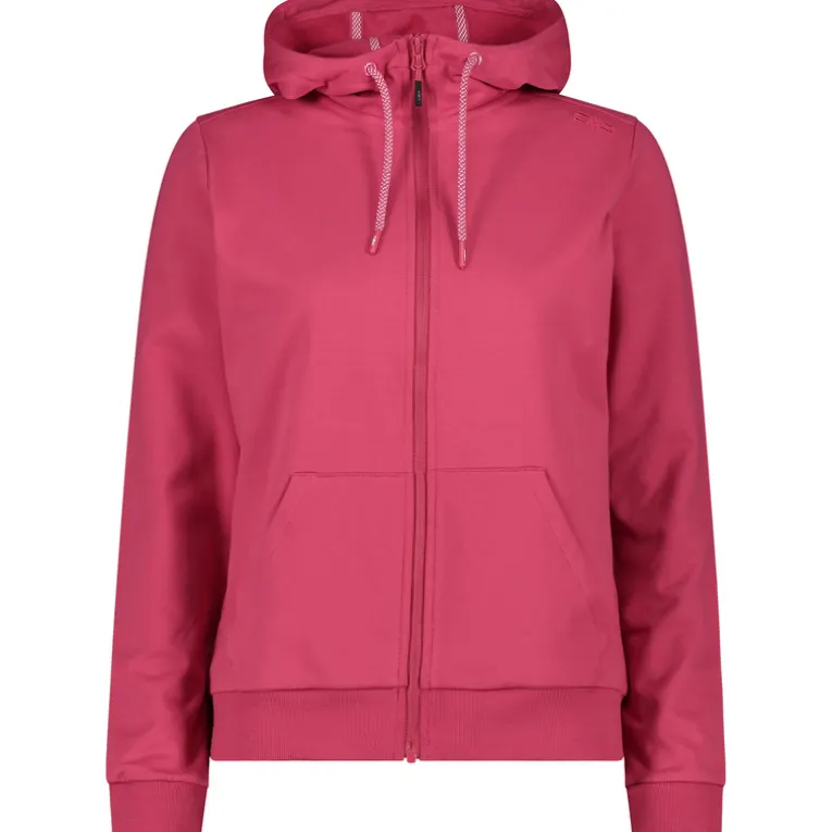 Damen Stretch Fleece Hoodie Jacke