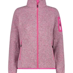 Damen Strick Fleece Jacke