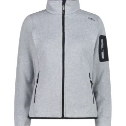 Damen Strick Fleece Jacke
