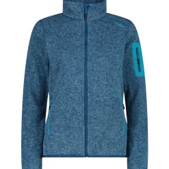 Damen Strick Fleece Jacke