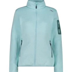 Damen Strick Fleece Jacke